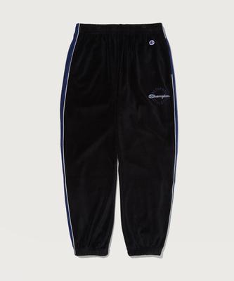 Script Logo Velour Jogger Pants Black