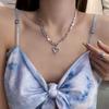 Korean Stainless Steel Choker Layered Necklace Women Punk Trendy Dainty Chain Statement Pendant Hip Hop Jewelry