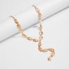 Irregular Baroque Y-shaped Collarbone Chain Cold Wind Flat Water Drop Pendant Necklace Female