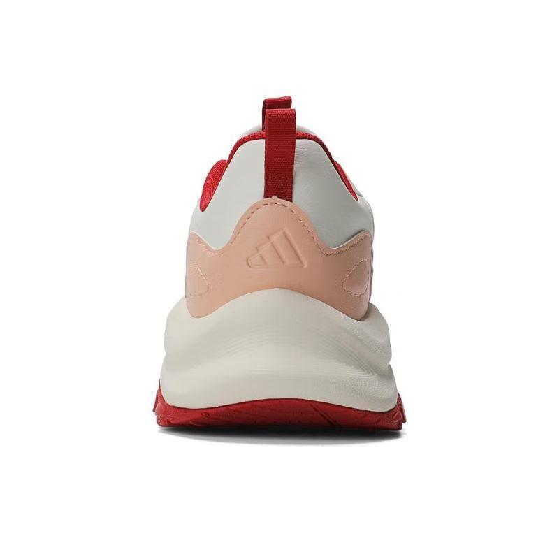 Adidas Comfortable And Trendy Slip Resistant Abrasion Resistant Low top Kids Lifestyle Shoes White/Pink Kids' JR3336
