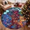 Five Nights At Freddy's Pattern Round Rug, Indoor/Outdoor Mat, for Picnic, Gameroom, Bedroom, Office, Living Room, Home Decor Carpet, Birthday Gift
