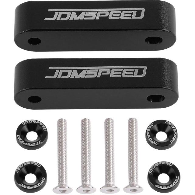JDMSPEED Eloxovaný červený JDMSPEED Podložka pod kapotu Zvedák kapoty 3/4" Náhrada za Honda Civic CRX Del Sol Acura Integra