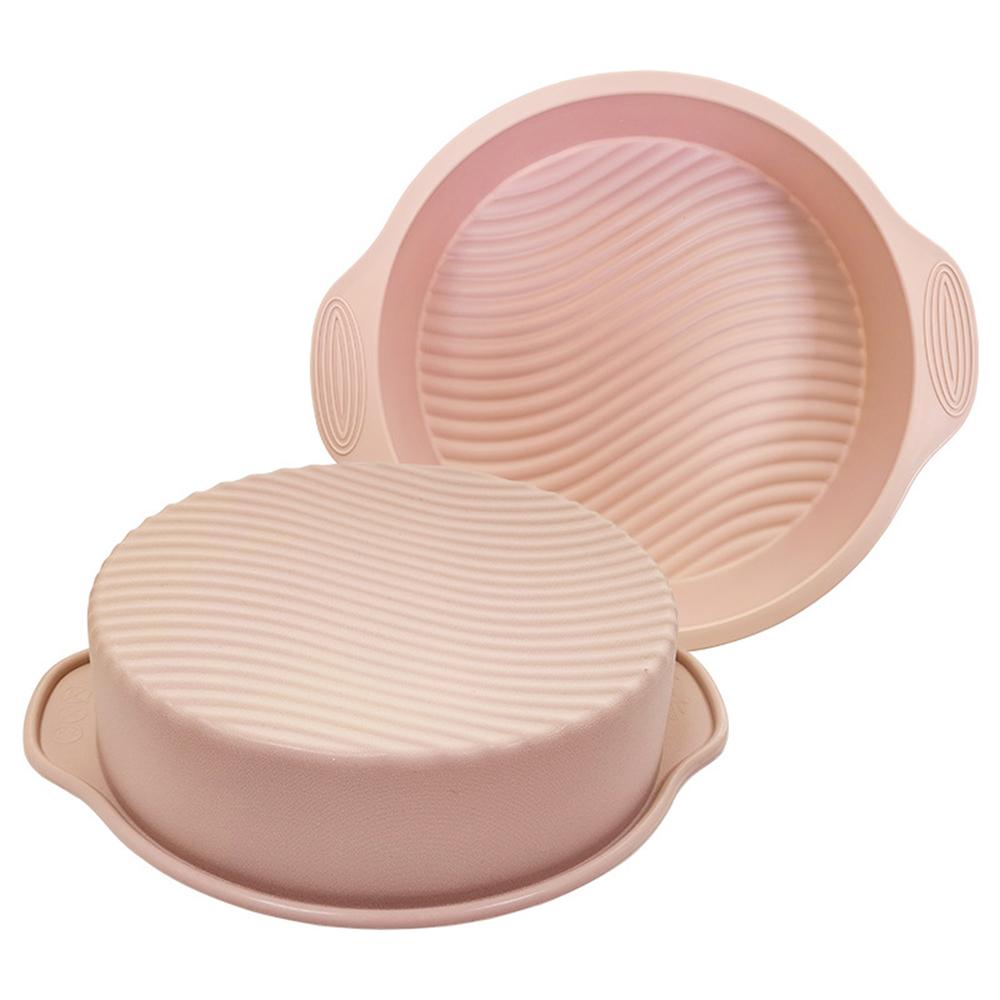 

9 Inch Silicone Cake Mold Round Chocolate Molds Baking Dishes Pastry Bakeware Desserts Mousse Moulds Baking Pan Tools розовый