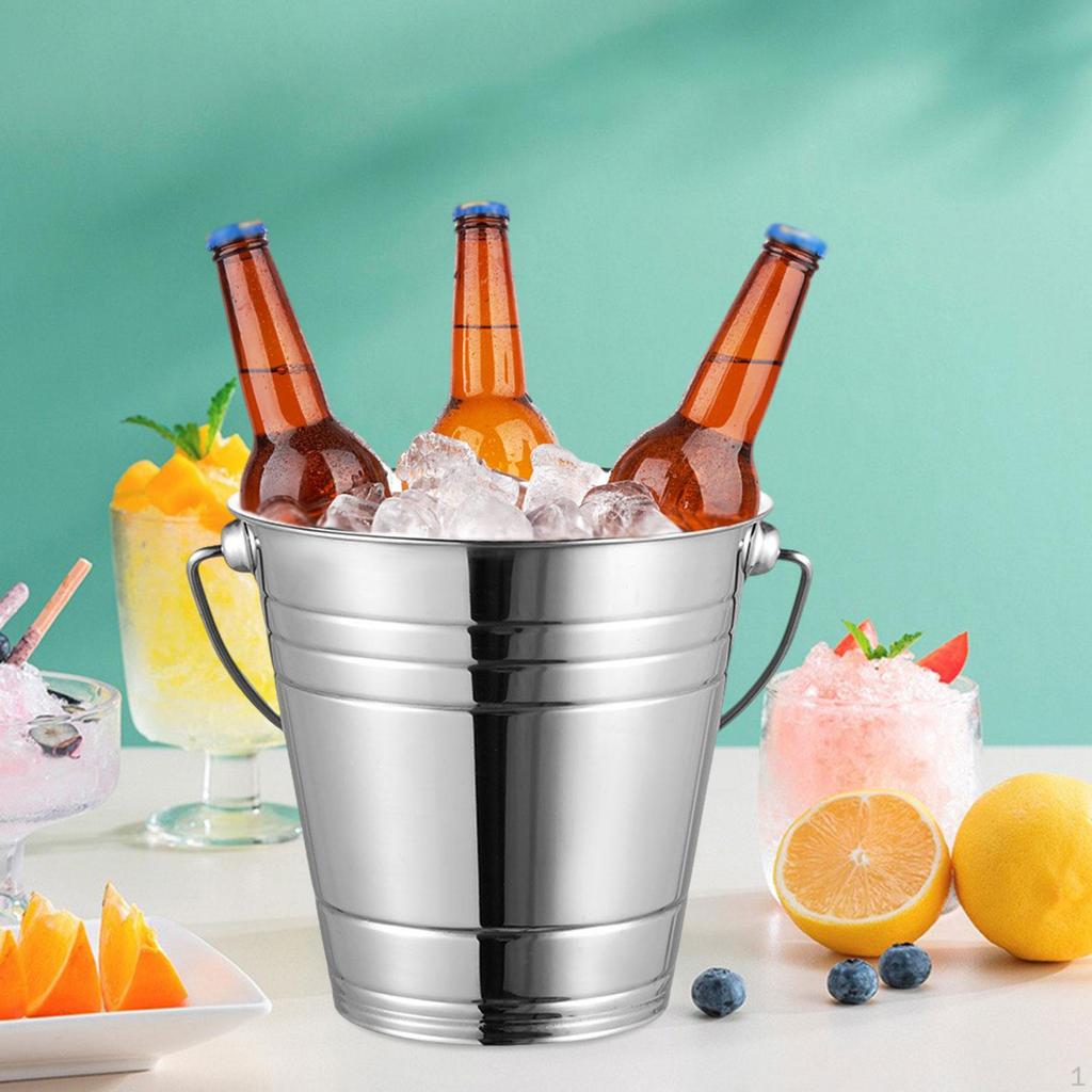 Ice Bucket Drink Cooling French Fries Container Beverage Chilling Snack
