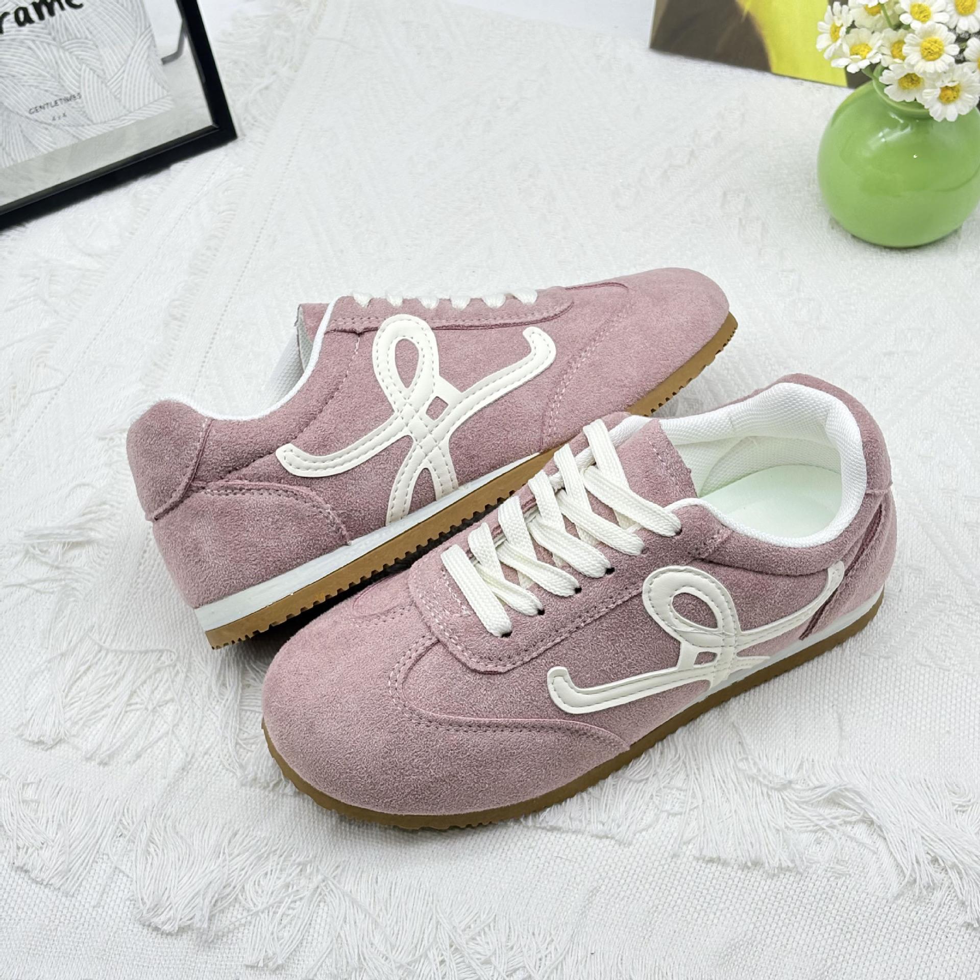 

Желтые туфли Dexun женские туфли 2025 новые популярные весенне-летние супер огонь туфли Форреста Гампа универсальные кеды повседневная спортивная обувь 35 розовый