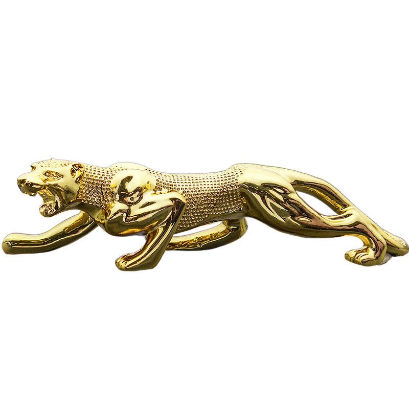 Golden Leopard Car Perfume Ornament: Creative Center Console Decoration for Men