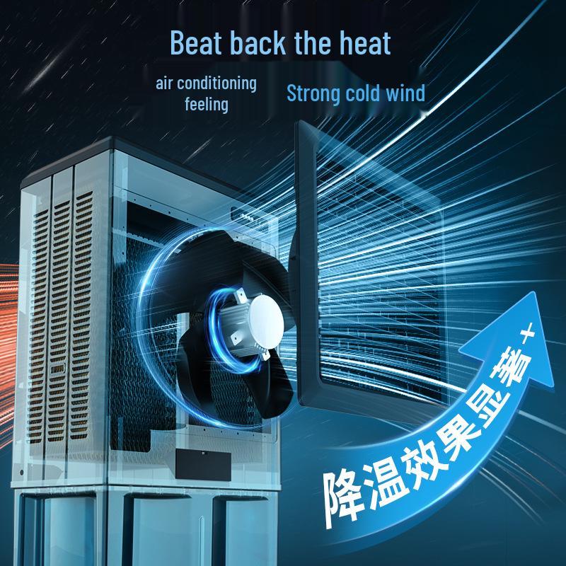 Camel Industrial Mobile Silent Air Cooler: Large Commercial & Household Water Cooling Fan