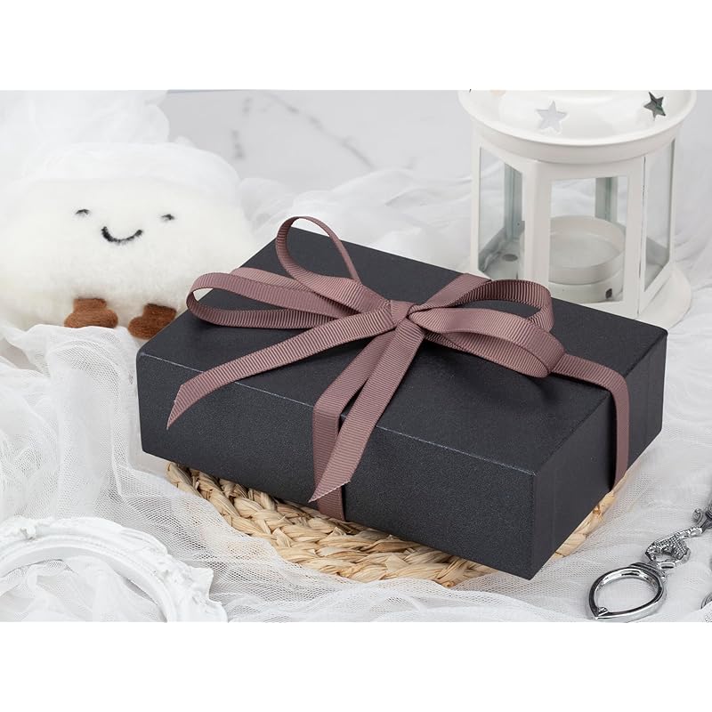 [Tekdeere]Width 6mm Solid Chocolate Chip Grosgrain Ribbon, Perfect for Gift Wrapping, Sewing, Hair Accessories, Wedding Decorations - 91m/roll