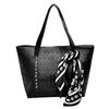 Women Black Skull Print Bags Zipper Shoulder Handbag Tote Bag Handbag Women Skull