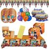 85pcs Dragon Ball Birthday Party Supplies Tableware Latex Balloons Noise Makers Plate Napkin Streamer Baby Shower Supplies Gifts