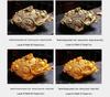 Golden Toad Resin Ashtray with Lid - Chinese Style Ornament for Home, Office, or Tea Table
