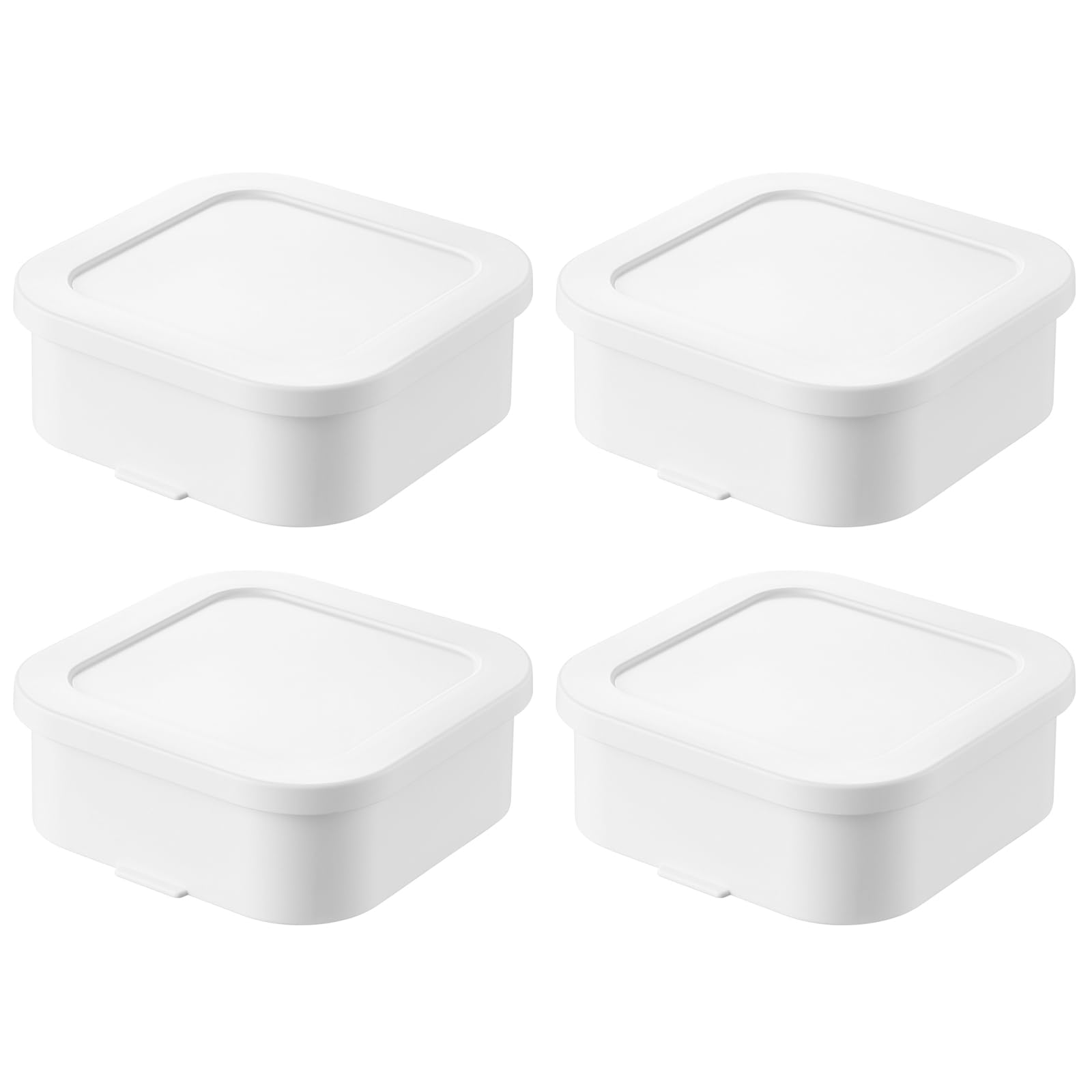 

Yamazaki Jitsugyo Easy to Warm Standing Frozen Rice Container Set Tower White [Set of 4] DishwasherMicrowave Safe with Colander 1471 x 2