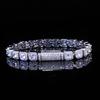 HHIOK Hip Hop Style 5/7mm Iced Tennis Chain 18K Gold Plated 5A Cubic Zirconia Fashion Exquisite Bracelet Gift for Men and Women
