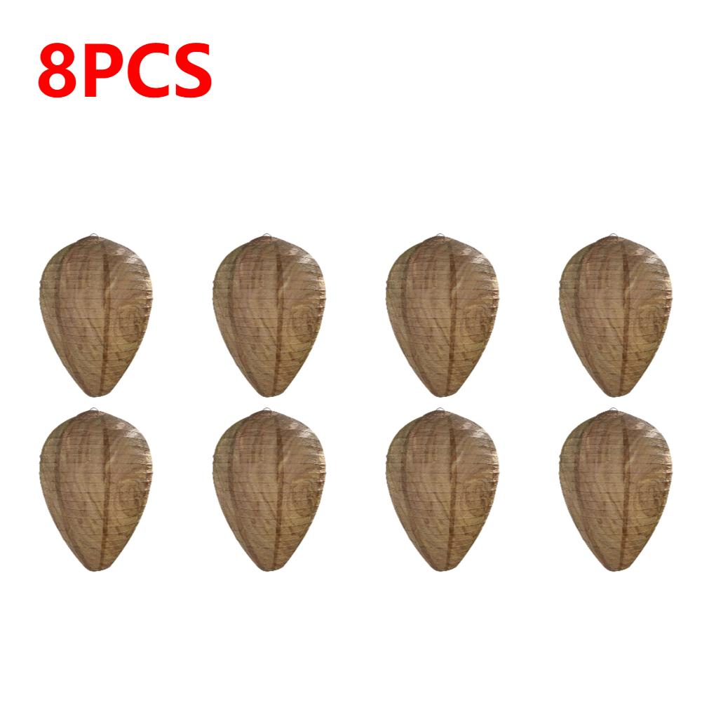 1-10 Stück Hängende Wespenhorst-Attrappe Fliegenfänger Papierwespen-Attrappe Bienen-Attrappe Abschreckung für Außenbereich Garten Insektenschutzfallen