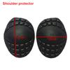 5X Motorcycle Jacket Lining Protectors Pad Shoulders Elbow Back Armor Black for Motocross Racing Skiing Ice Skating Bike Cycling