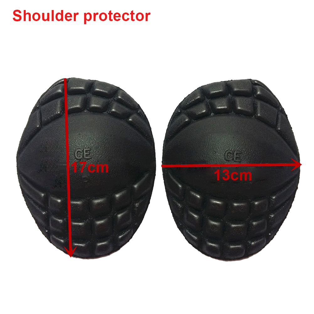 5X Motorcycle Jacket Lining Protectors Pad Shoulders Elbow Back Armor Black for Motocross Racing Skiing Ice Skating Bike Cycling