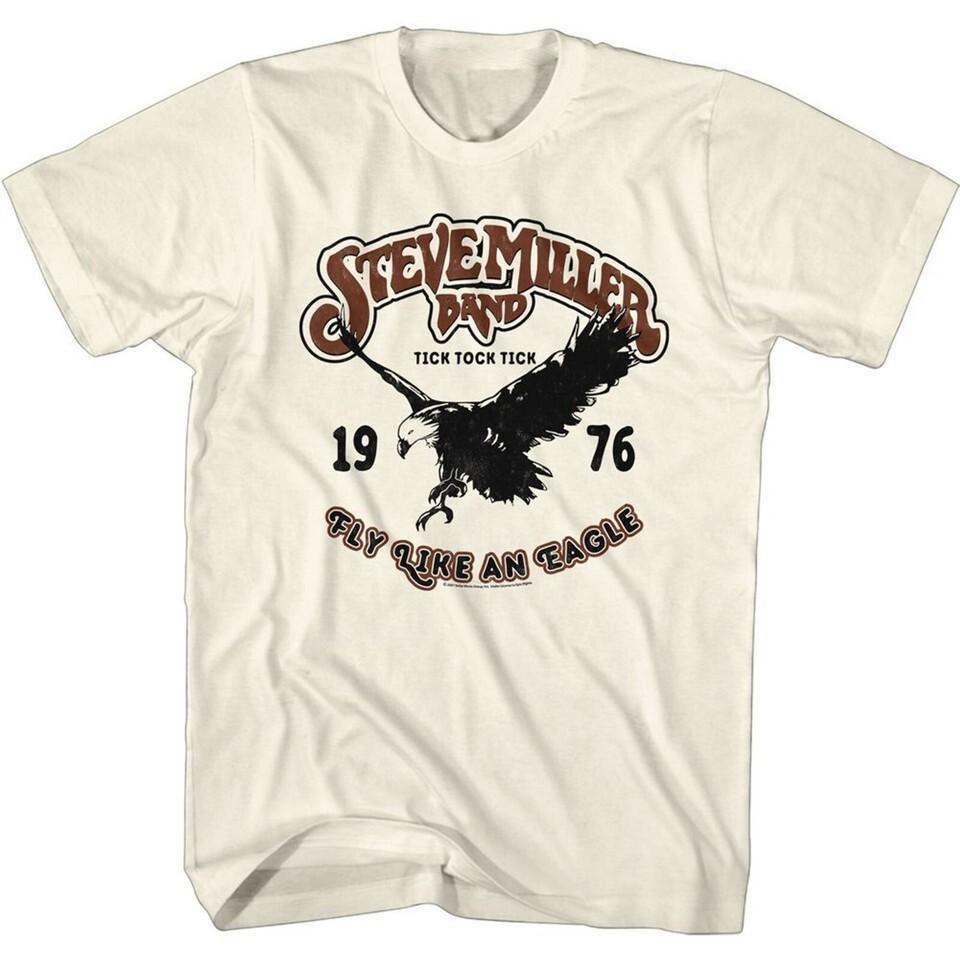 Vtg 1976 Steve Miller Band Music Tour Cotton White Men Women Shirt AA1787 S