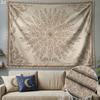 Bohemian Floral Tapestry Wall Hanging, Polyester Fiber Tapestry, Suitable for Living Room, Bedroom, Office Wall Decor, Home Decor, Room Decor, Party D