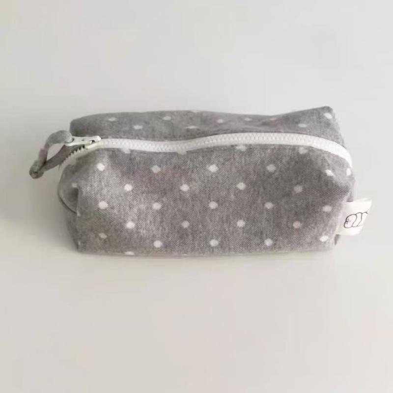 Punktemuster Federmäppchen Große Kapazität Weiche Haptik Schreibwarentasche für Reise Büro Schule Aufbewahrung