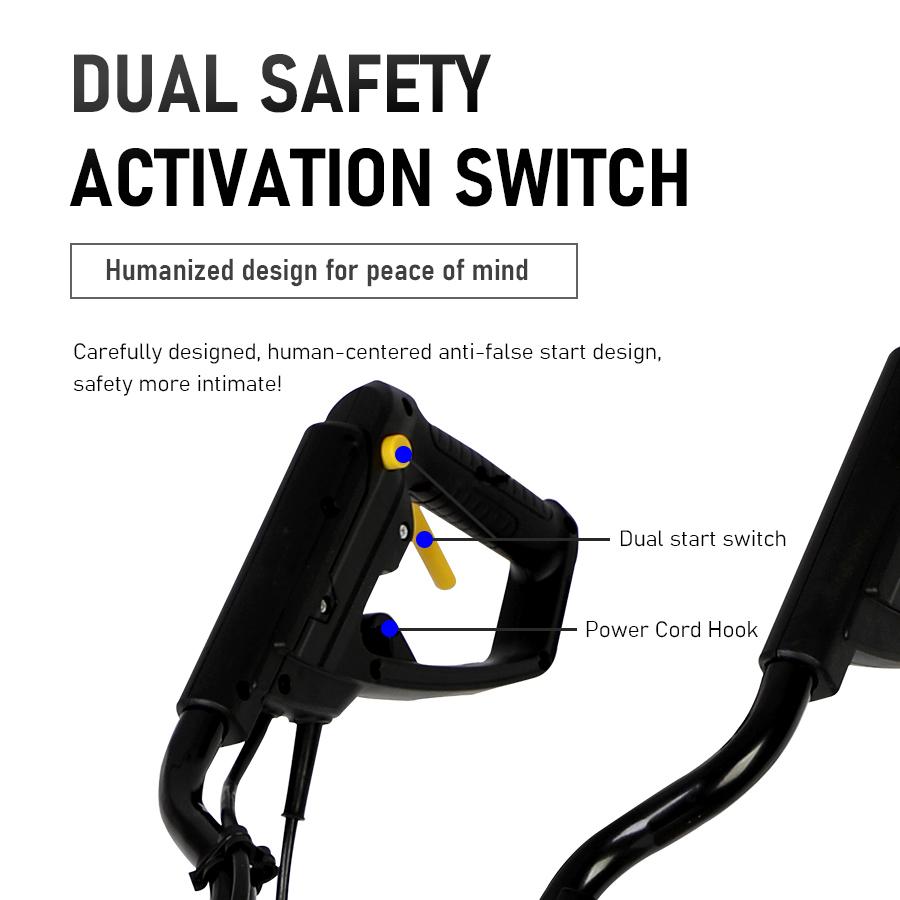 Electric Soil Loosener Household Electric Cultivator Hand-push Garden Tiller Agricultural Plow Hoeing Machine Rotary Weeder