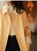 2025 Autumn/Winter Korean Style Slimming Loose Mid-Length Woolen Coat