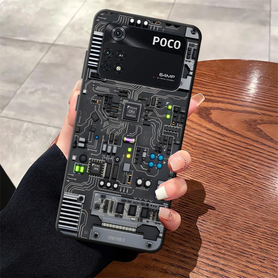 Case for Xiaomi Poco F8 X3 X4 X5 X7 Pro C50 F1 C61 M3 M4 M7 Pro C71 F3 C75 M5 Funda Phone Cover Machine Components