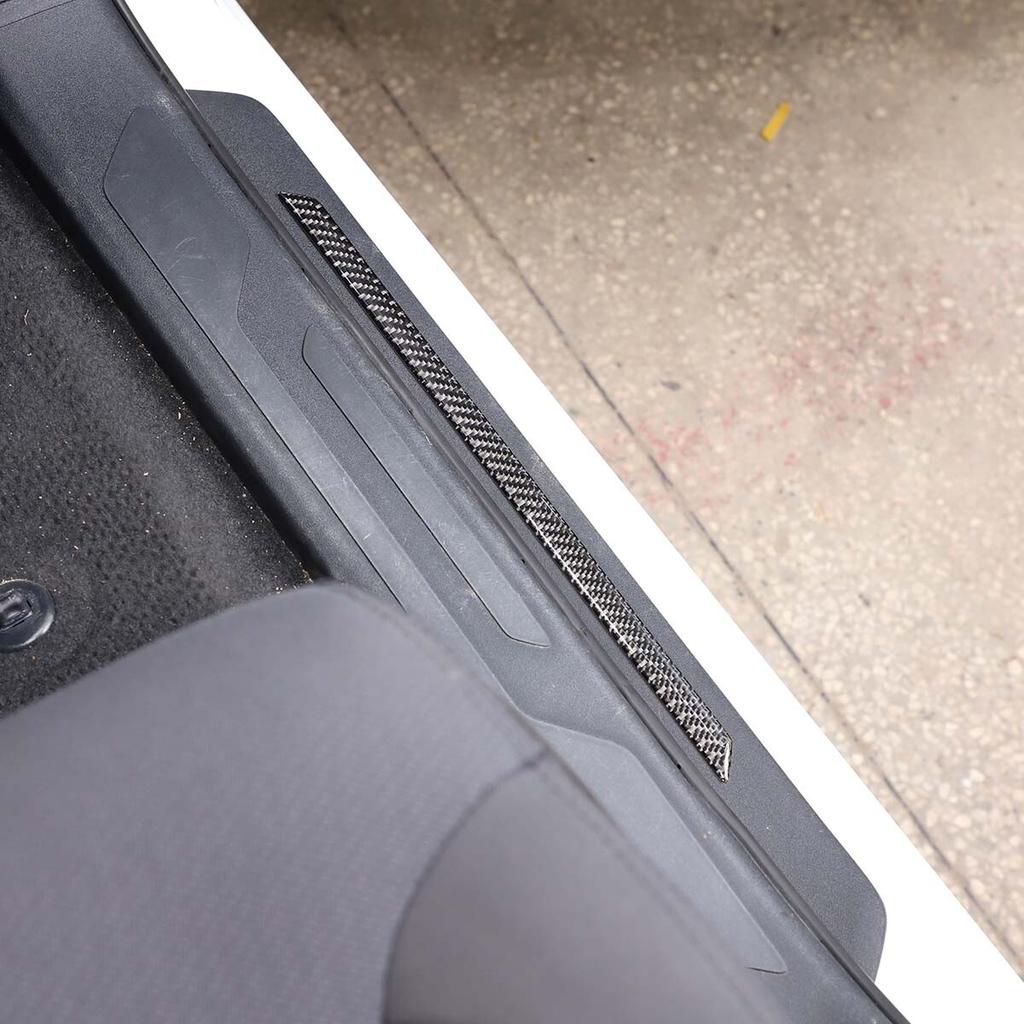 Real Carbon Fiber External Door Sill Cover Trim For Toyota Tundra -24