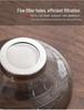 Nanshan Mr. Lingbi Glass Tea Filter Set: Creative Glass Strainer for Kung Fu Tea Ceremony.