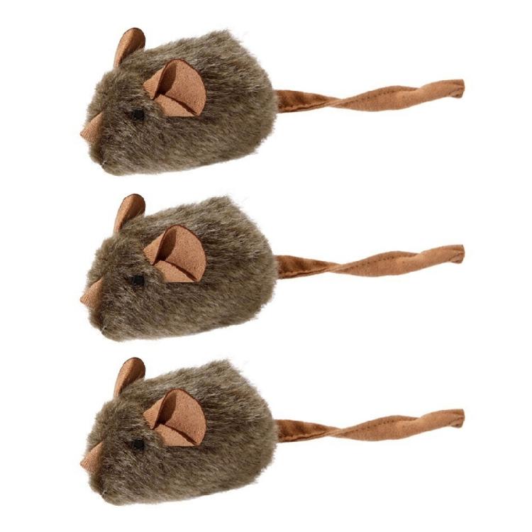 Automatic Squeaky Plush Mouse Toy For Pet Cats With Chirping Sound And Simulation Movement for Indoor Cats Enrichment