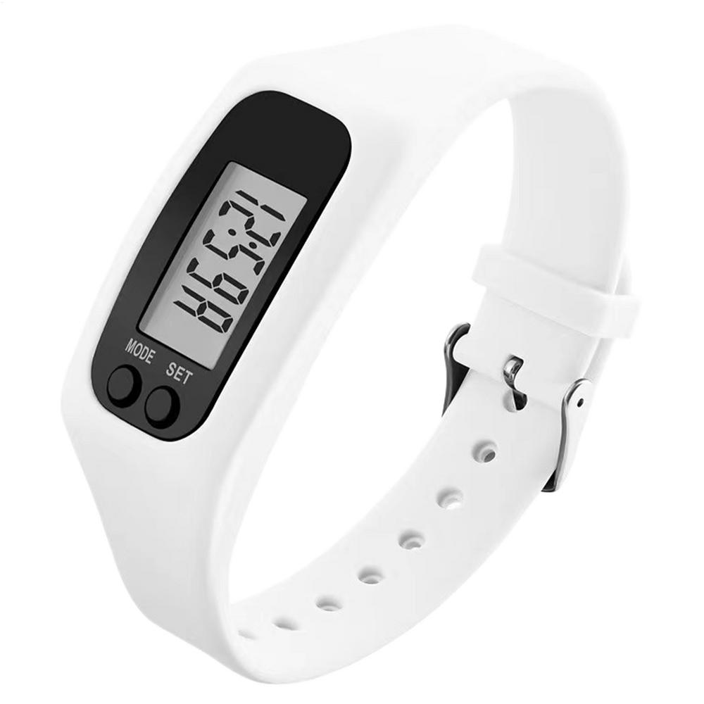 

Pedometer Watch Women Bracelet No Phone No App Required Large Screen Watch with Pedometer for Daily Travel Commute Weekend білий