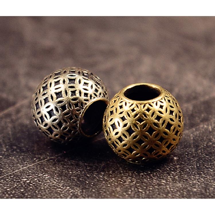 Jewelry Making Charm With Oversized Center Holes Copper Spacer Beads For DIY Bracelet Necklace Accessories