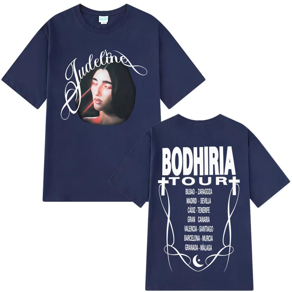 Singer Judeline Tour 2026 Fashion Graphics Tshirt Men Women Aesthetic Trend Tshirts Summer Casual High Quality Cotton Tshirts