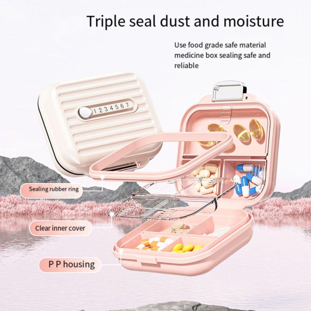 7 Compartments Weekly Pill Box Small&Large Size Pill Dispenser Vitamin Container  Medicine