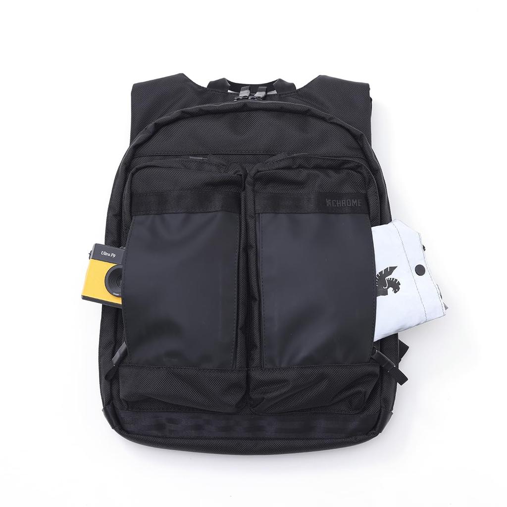 Chrome AXCEL DAYPACK SLIM Backpack (Current Model) BKBLACK, Black, 12L, Waterproof