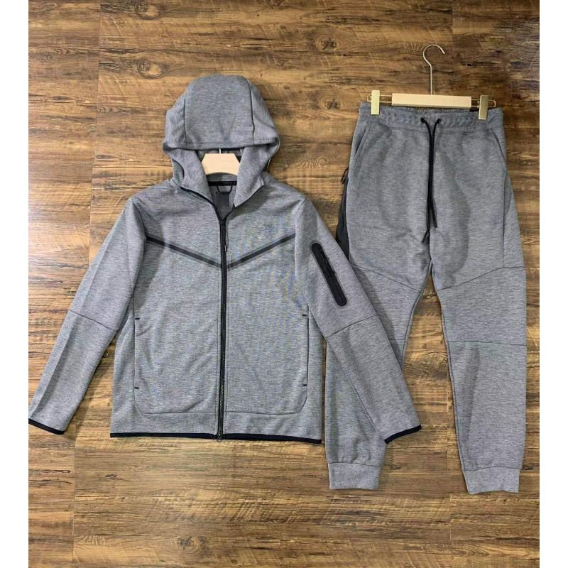 Womens Hooded Tracksuit Set Long Sleeve Cotton Sport Outfit Side Zip Casual Activewear