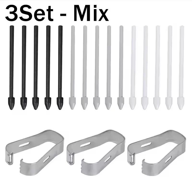 Touch Stylus S Pen Tips Replacement Nibs with Clip for Samsung Galaxy S24 S24Ultra Tab S9 S9U S9Fe S Pencil Metal Spare Nib
