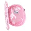 Z25722 Mineed by Osel Cat ears stuffed animal pouch, pearl strap, 5 colors available, large size 17.5 x 12.5 x 6cm (pink)