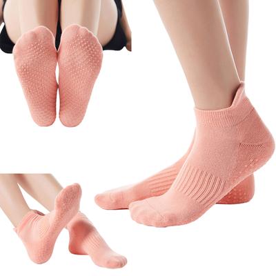 Fall Prevention Yoga Grip Socks Cotton Assorted Color High Elasticity Suitable for For Pilates And Dance Fall Prevention