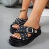 Women Slippers Summer Slip On Platform Sandals Trend Fashion Flat Big Size Slippers Women Comfortable Beach Shoes Slides Women