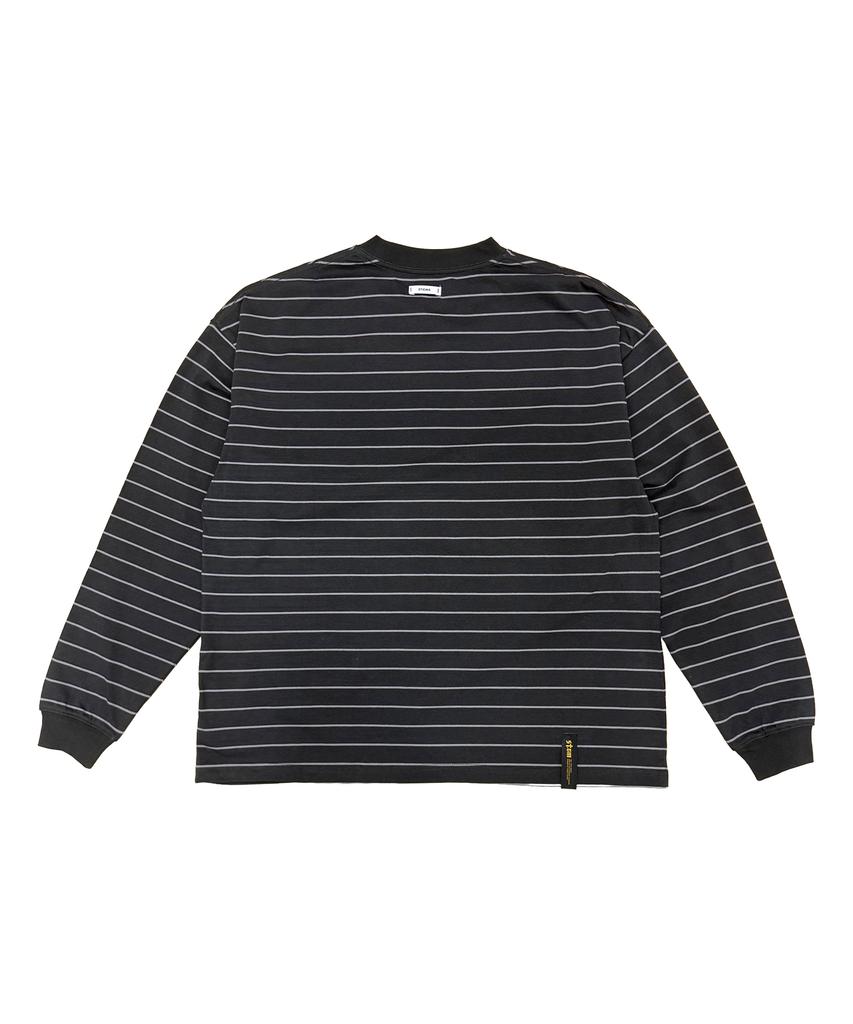 STIGMA Stripe Long Sleeves Charcoal