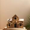 5 Hole Bird Houses Outdoor for 5 Bird Families Bluebird Finch Cardinals Natural Wood Hanging Birdhouse Garden Decoration