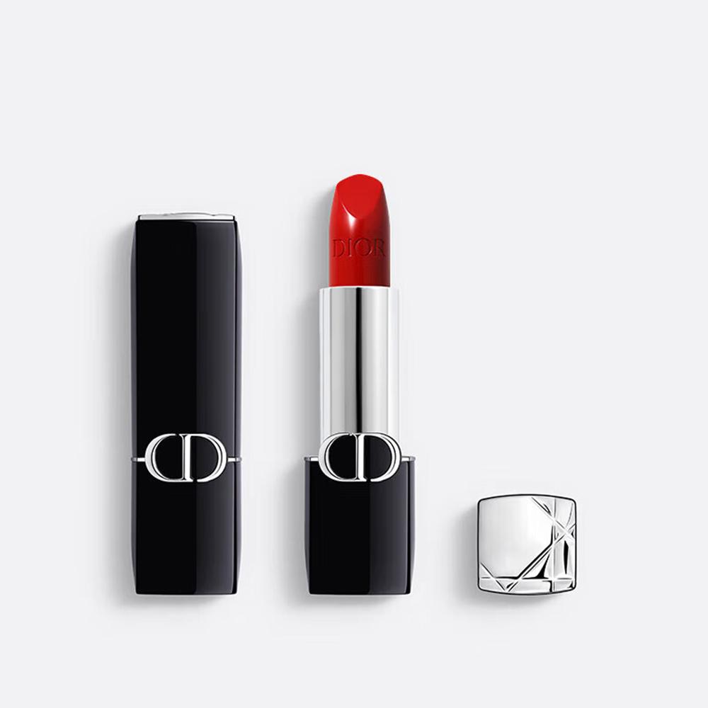 Dior Rouge Dior 999 Satin Hydrating Lipstick, Iconic Red Moisturizing Long-Wearing Lipstick красный