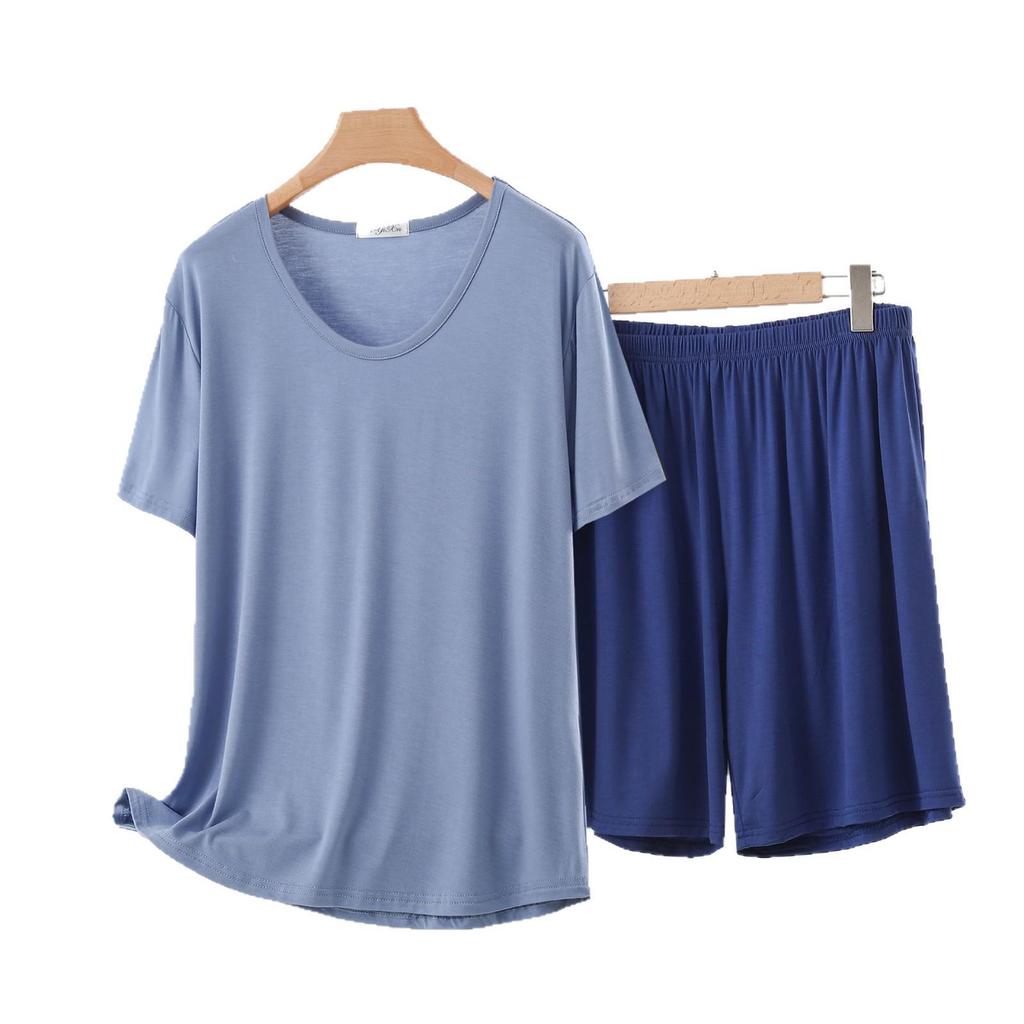 Women's Summer Short-Sleeve Suit: Modal T-Shirt & Slim Shorts Two-Piece Set - Casual, Sporty, Outdoor, or Loungewear