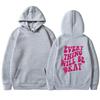 Oversized Hooded Sweatshirt Women Men Long Sleeve Fleece Lined Casual Streetwear With Letter Print