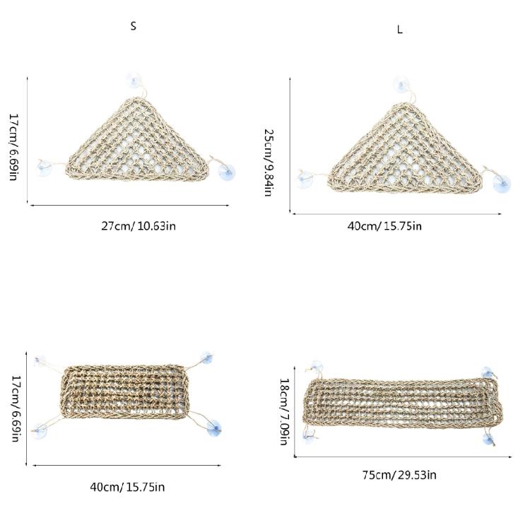 Reptiles Lounger Suction Cup Hammock for Small Lizards Geckos Resting and Activity Space with Strong Suction Cup