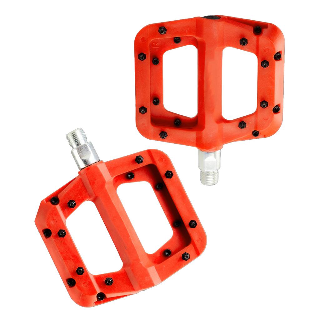 1 Pair Bike Pedal 9/16in Widened Anti Slip Sy Installation Nylon Mountain Bike Pedal for