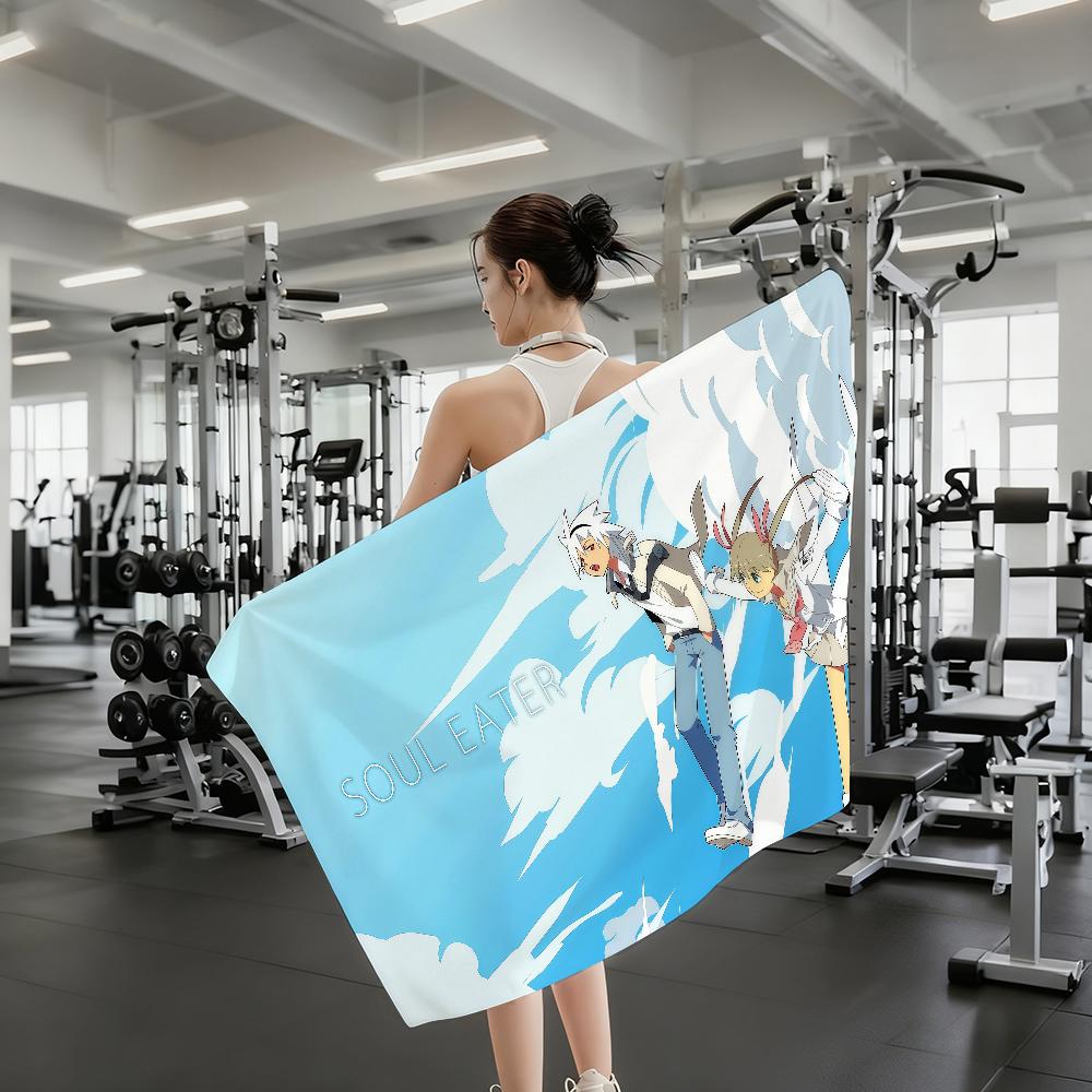 Anime Soul Eater Towel Quick Drying Beach Towels Are Suitable For Swimming Pools Camping Yoga And The Gym