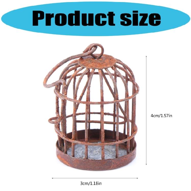 Iron Art Birdcage Decors Vintage Charm For Garden And Patio Succulent Display Iron Birdcage Vintage Model