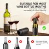 AIKARO - Electric Wine Saver Vacuum Pump with 2 Bottle Stopper Automatic Wine Preserver, Rechargeable