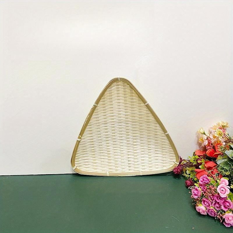 1Pc Handmade Woven Fruit Snack Basket Bamboo Basket for Outdoor Patio Garden Picnic Home Kitchen Dining Room Living Room Halloween Gift Christmas Gift
